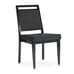 Atticus Prefabricated Black Steel Frame Banquet Chair with Fabric Upholstery