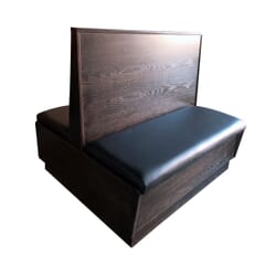 Classic Solid Wood Booth with Padded Seat