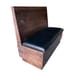 Classic Solid Wood Booth with Padded Seat