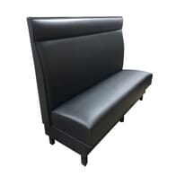 Trafalgar Upholstered Booth with Headroll and Wood Legs