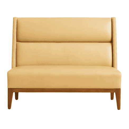 Calden High-Back Dining Booth with Hardwood Frame