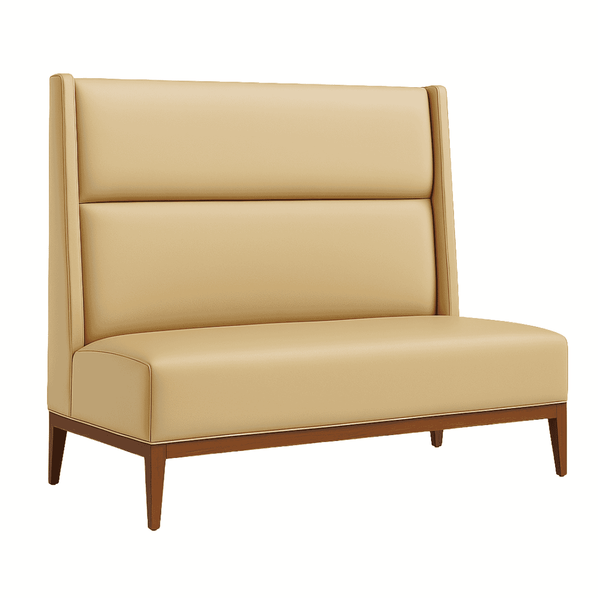 Calden High-Back Dining Booth with Hardwood Frame