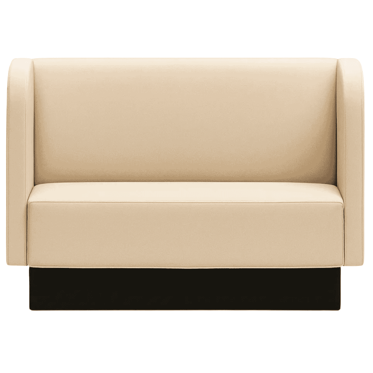 Halo Upholstered Restaurant Booth with Rounded Corners