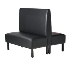 Quick Ship Standard Style Restaurant Double Booth With Wood Legs