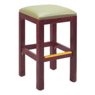 Italian Square Backless Barstool with Lip Seat 
