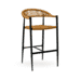 Sabbia Outdoor/Indoor Commercial Barstool with Tan Seat and Back