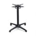 Black Self-Leveling Aluminum Indoor/Outdoor Restaurant Table Base