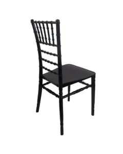 Stackable Chiavari Resin Ballroom Chair in Black 