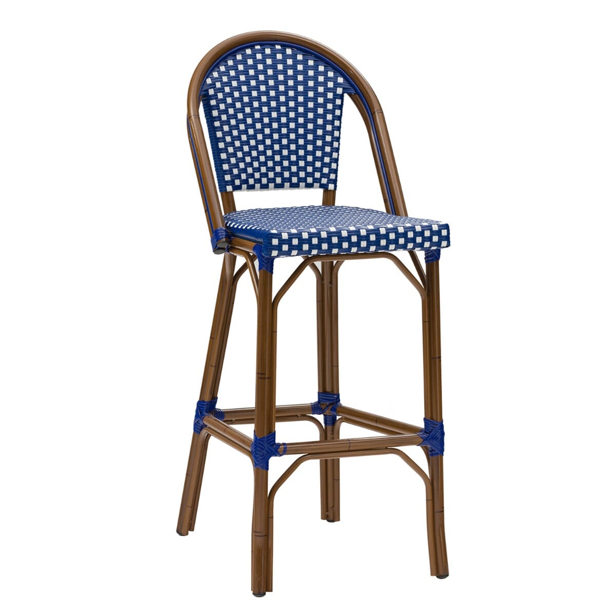 blue barstool