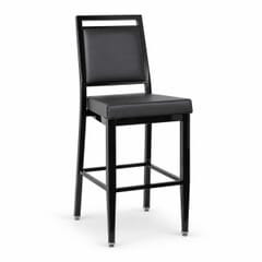 Atticus Prefabricated Black Steel Frame Banquet Bar Stool