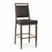 Atticus Prefabricated Brown Steel Frame Banquet Bar Stool
