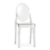 Oval Back Clear Resin Ghost Chair