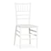 Chiavari Resin Ballroom Stackable Chair in White
