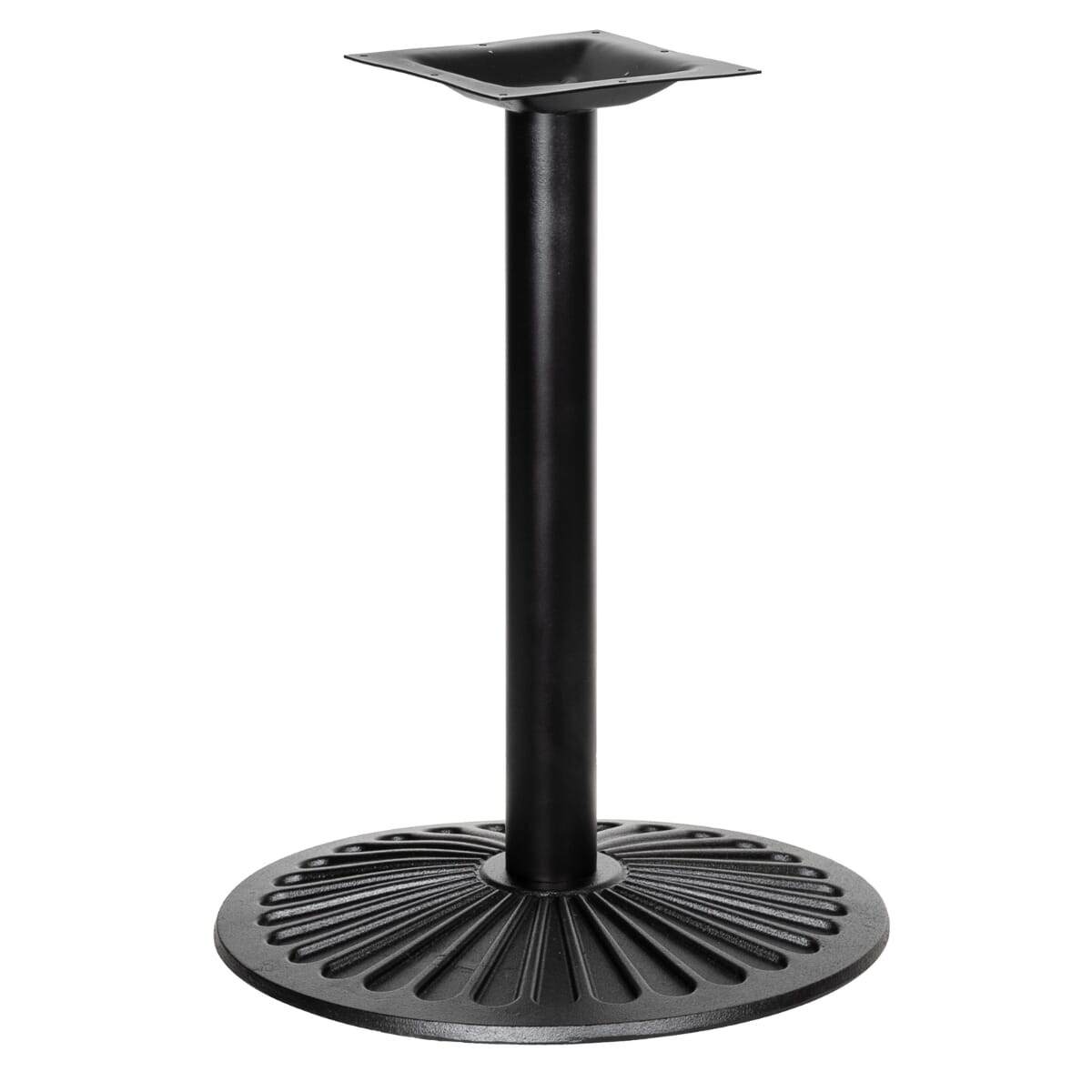 Indoor Round Black Cast Iron Table Base (18