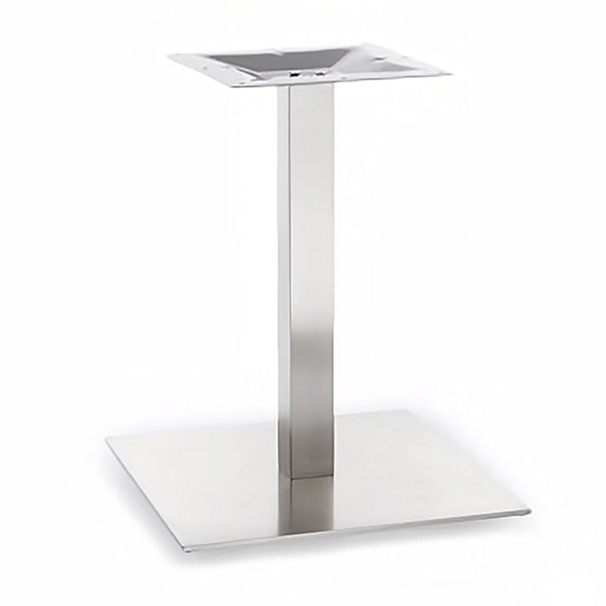 Brushed Indoor/Outdoor Stainless Steel Square Table Base (24
