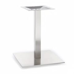 Brushed Indoor/Outdoor Stainless Steel Square Table Base (24