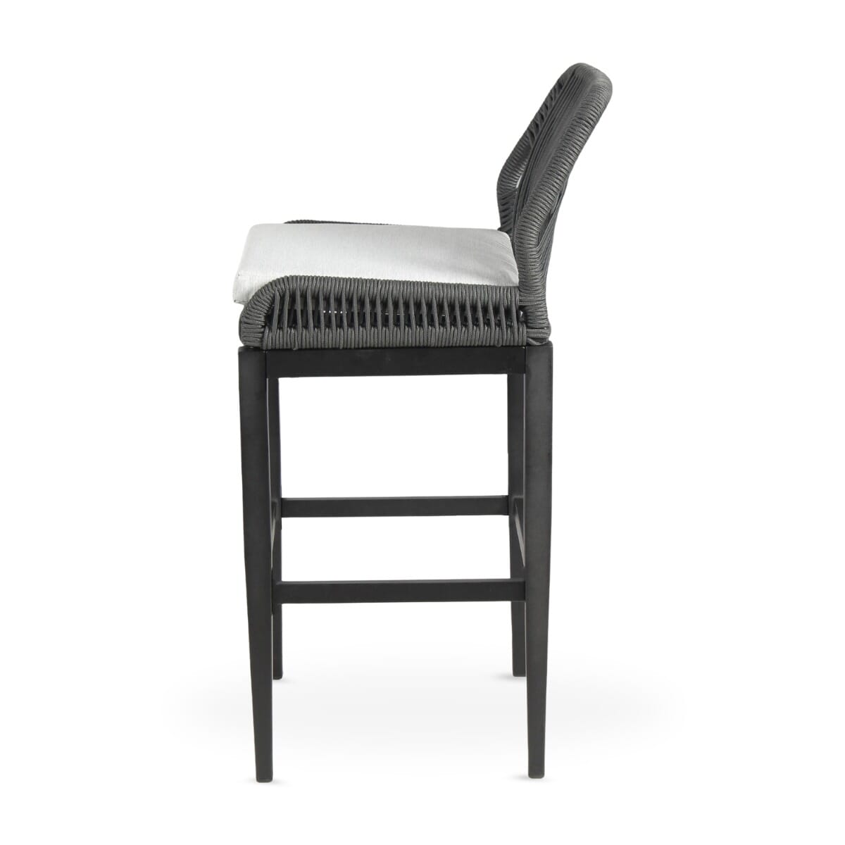 Costa Outdoor Gray Rope Commercial Bar Stool