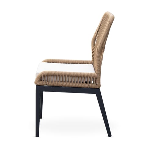 Costa Outdoor Tan Rope Commercial Chair