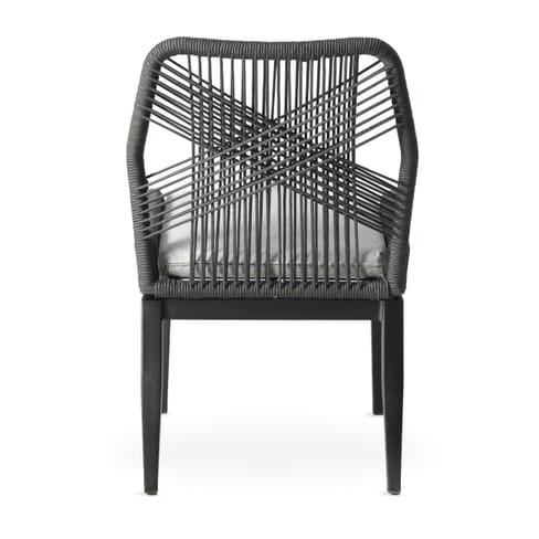 Costa Outdoor Gray Rope Commercial Chair