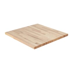 Custom Round Solid Oak Wood Butcher Block Dining Table Top