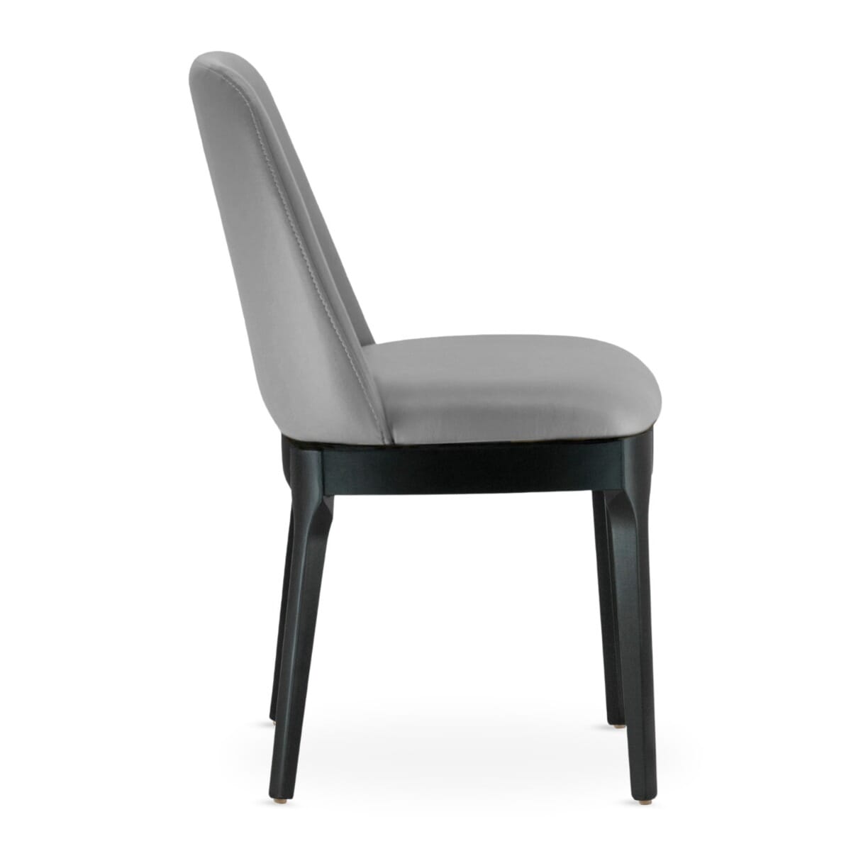 Custom Fully Upholstered Townsend Solid Wood Restaurant Chair in Black
