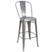 Indoor Steel Barstool - Grey Finish