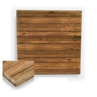 Werzalit Wood Composite Outdoor Dining Table Top in Distressed Walnut - 1 Lot of 10 Table Tops 
