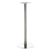 Contemporary Commercial Round Restaurant Table Base in Brushed Stainless Steel