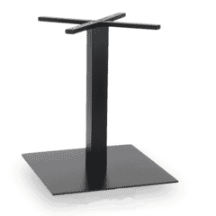 Black Metal Indoor/Outdoor Square Table Base (24