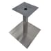 Contemporary Commercial Brushed Stainless Steel Square Table Base (18”)