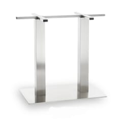 Brushed Stainless Steel Indoor/Outdoor Rectangular Table Base (16
