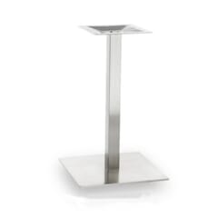 Brushed Stainless Steel Indoor/Outdoor Square Table Base (18