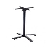 Indoor/Outdoor Folding Table Base in Black (26" x 26")