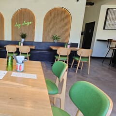 Fully Upholstered Lola Beech Wood Commercial Chair in Natural