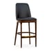 Fully Upholstered Prefabricated Townsend Commercial Bar Stool with Black Vinyl