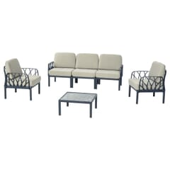 6 Piece - Verona Modular Outdoor Lounge Sofa Set