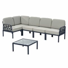 6 Piece - Verona Modular Outdoor Lounge Sectional Set