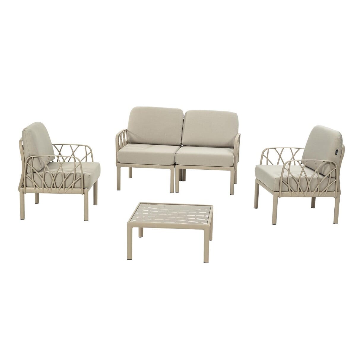 5 Piece - Verona Modular Outdoor Lounge Lovechair Set