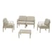 5 Piece - Verona Modular Outdoor Lounge Lovechair Set