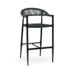 Sabbia Indoor/Outdoor Commercial Barstool with Gray Seat and Back