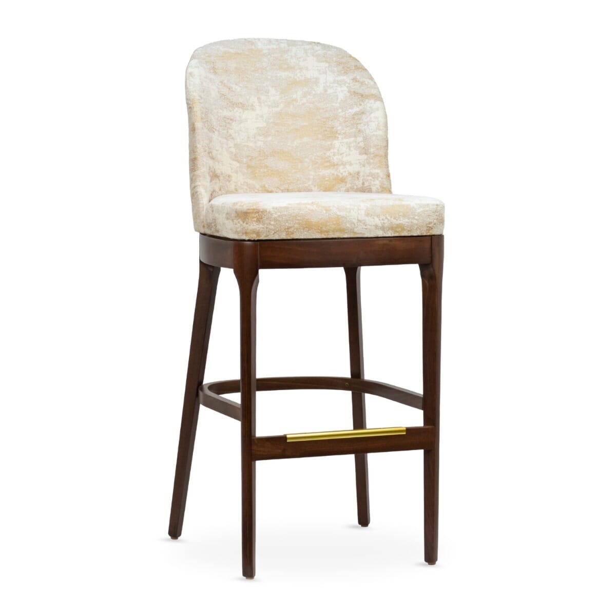 Grace Brown Finish Modern Wood Commercial Dining Bar Stool
