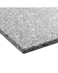 Square White Granite Restaurant Table Top - 1 Lot of 24 Table Tops