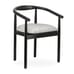 Hazel Modern Black Upholstered Restaurant Chair