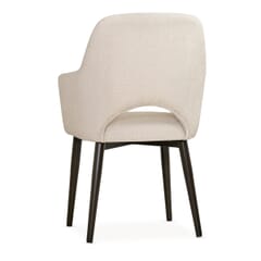 Bliss Aluminum Wood-Grain Upholstered Restaurant Armchair