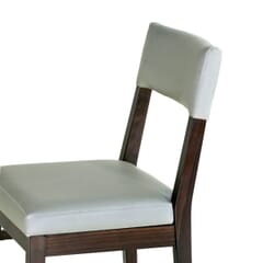 Solid Beechwood Square Back Chair with Upholstered Seat & Back