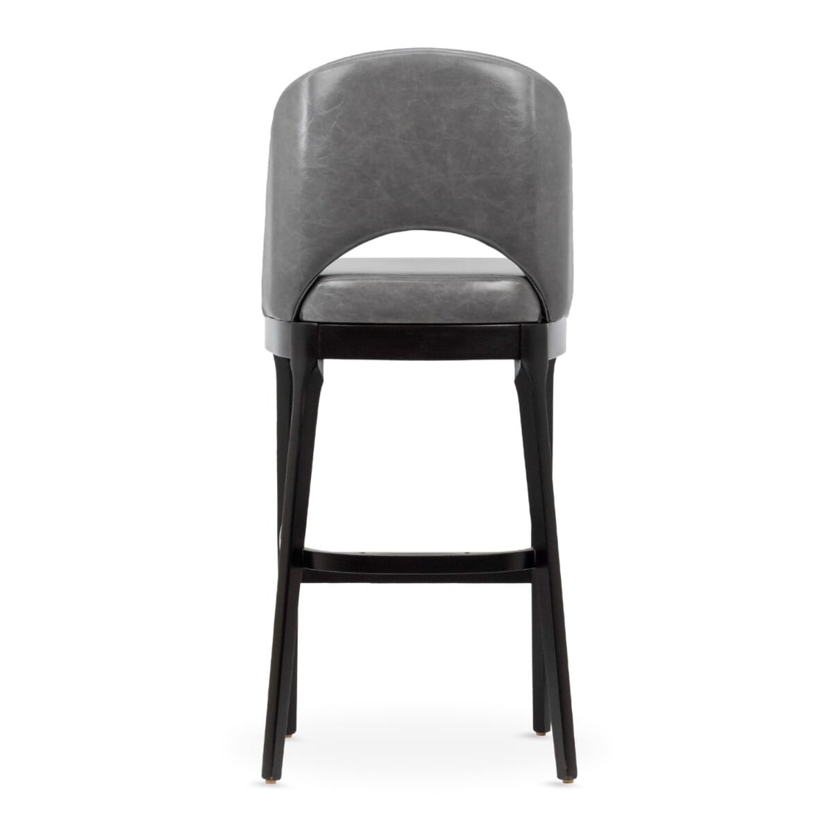 Lily Modern Wood Restaurant Bar Stool in Black Finish