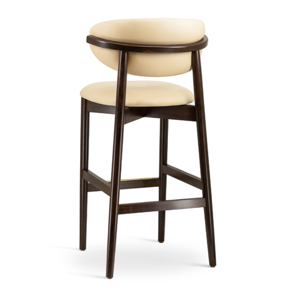 Ruby Modern Walnut Finish Wood Restaurant Bar Stool