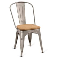 Indoor Steel Chair - Grey Finish