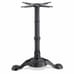 Pedestal-Style Commercial Cast Iron Table Base with Single Leg In Black