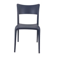 Contemporary Resin Indoor/Outdoor Chair in Dark Blue